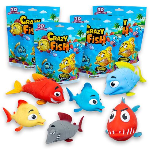 Crazy Fish: Pack 4 bustine con pesci differenti