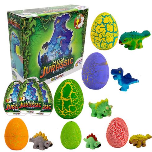 Mega Jurassic Eggs: Funny Box con 3 soggetti diversi