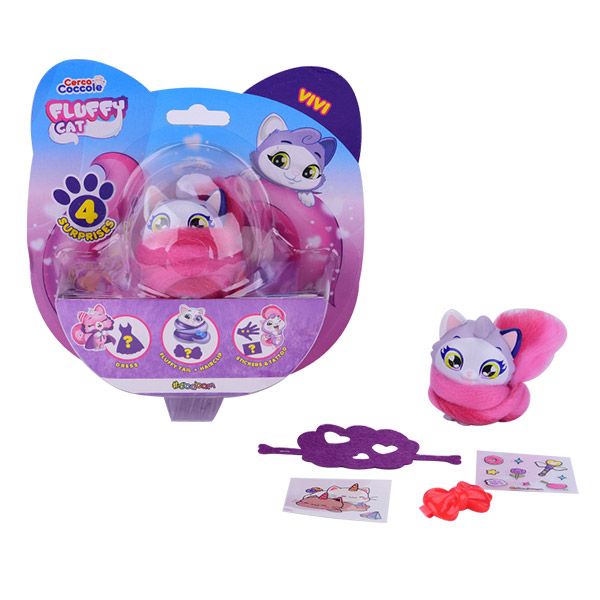 2 Fasce Per Capelli In Peluche A Forma Di Gatto E Fragola: Morbide, Per Trucco, Doccia, Halloween E Cosplay - 2