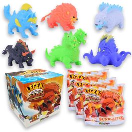 Sbabam Funny Box Legend Of Animals – Sea Dominator – 3 Figuras De Goma Con Efectos Especiales (Pez Globo Y Tiburón Cambiante)