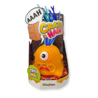 Crazy Hair - Col.Orange - Tiragli i Capelli - Pile Incluse