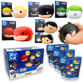 DC Squeeze Heads: Funny Box con 3 personaggi diversi