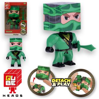 Ninja Cube Heads Daigon - Testa Rompicapo Staccabile
