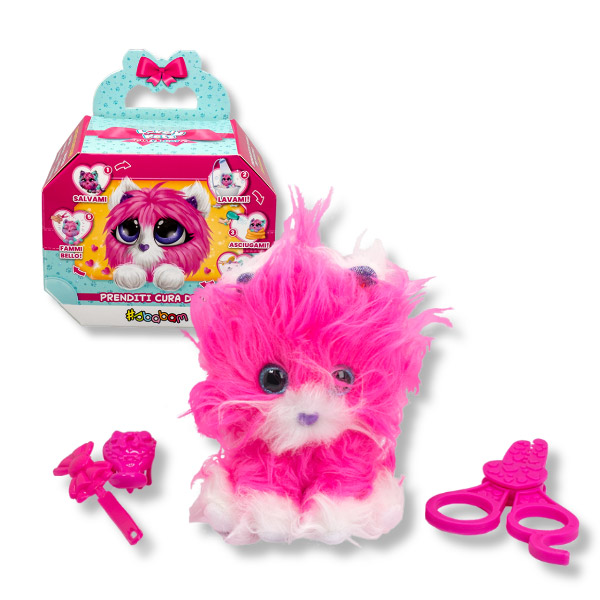 Cuscino peluche Kitty colore rosa forma di gatto soffice e morbidissimo -  Oggetti Toys Peluche Balvi - Af Interni Shop