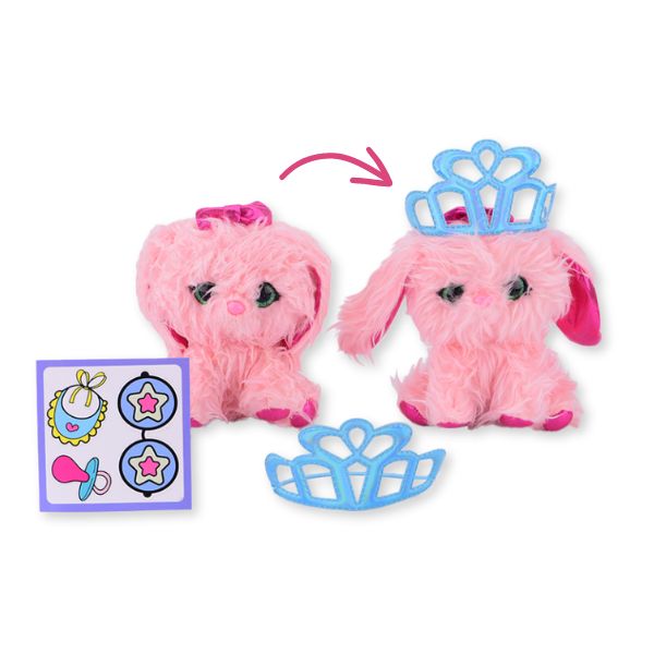 Sbabam FUNNY BOX Mammy Surprise - Peluche con Mini Cuccioli, Giochi per Bambini da Edicola - Giochi e Prodotti per l'Età Evolutiva